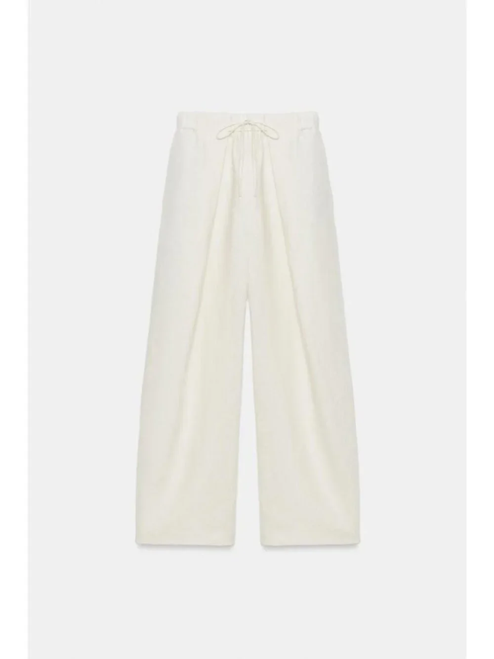 ZARA 100% LINEN PLEATED PANTS ZW COLLECTION